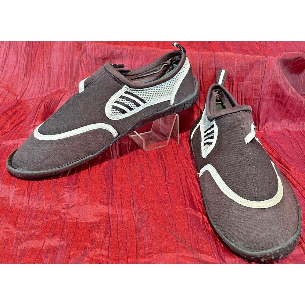 Mens Air Balance Black Surf Beach Water Summer Comfort Shoes sz 11